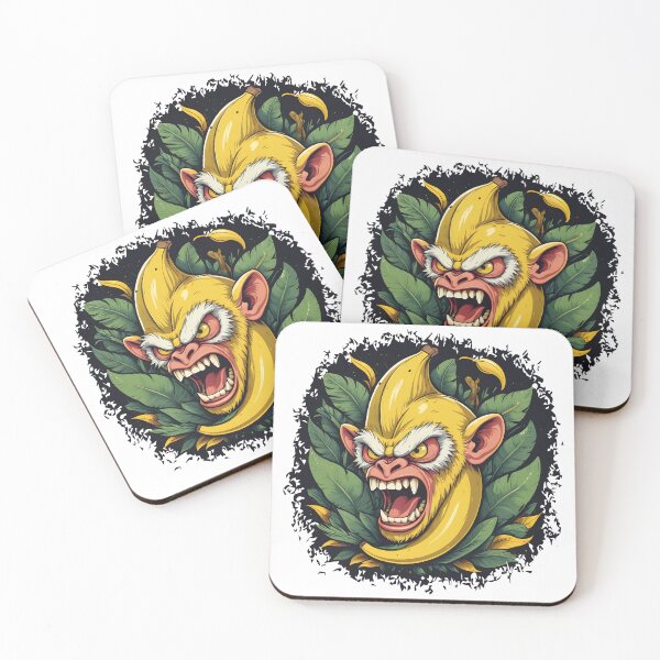 Aperçu de l'œuvre Banana Monkey Fusion avec des expressions de colère créée et vendue par Braodai.