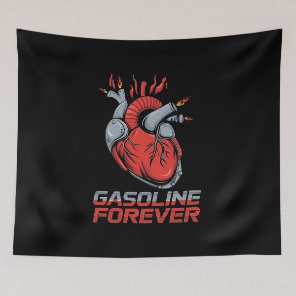 Item preview, Gasoline Forever - This is the perfect gift for true car enthusiasts, mechanics, muscle car lovers, and those who live for gasoline-powered passion! designed and sold by ZyziowskyArt.