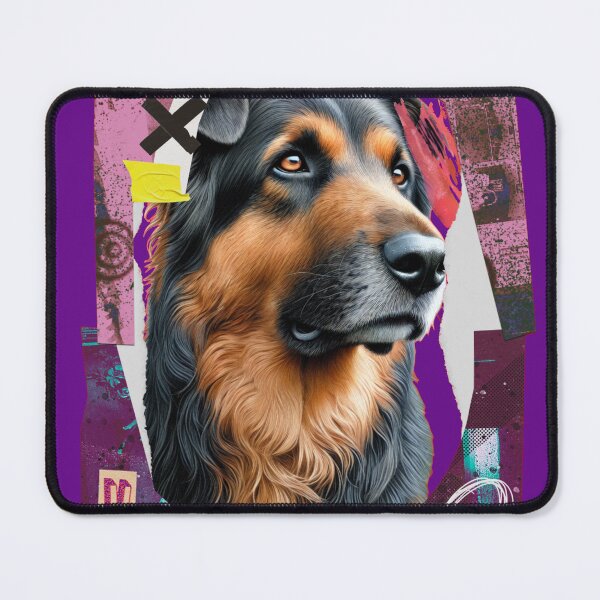Item preview, Abstract Canine Portrait in Mixed Media designed and sold by Arte82.