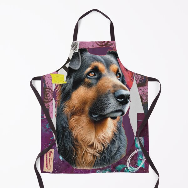Item preview, Abstract Canine Portrait in Mixed Media designed and sold by Arte82.