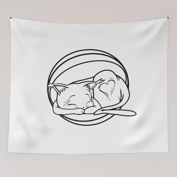 Item preview, Sleeping Kitten - Digital Art designed and sold by MySurrealWorld.