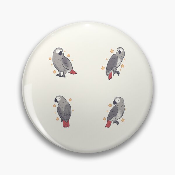 Item preview, gray african parrot art pack designed and sold by Artofmayara.
