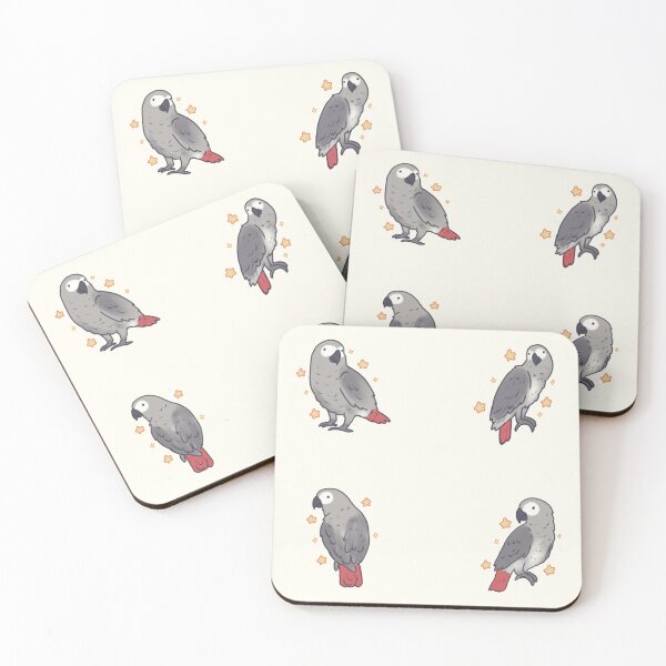 Item preview, gray african parrot art pack designed and sold by Artofmayara.