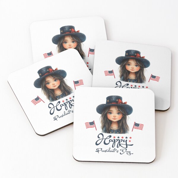 Item preview, Happy President's Day Girl with USA Flags Gifts designed and sold by Maniutek.