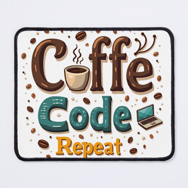 Item preview, Coffee, Code, Repeat - Playful and Catchy Design for Programmers designed and sold by SpeakingPrint2.