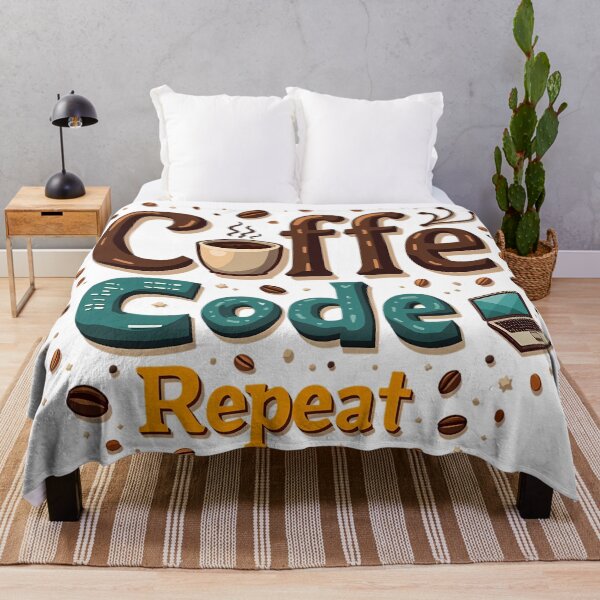 Item preview, Coffee, Code, Repeat - Playful and Catchy Design for Programmers designed and sold by SpeakingPrint2.