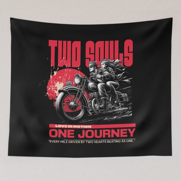 Item preview, Two Souls, One Journey – Valentine Ride designed and sold by Belarte.shop.