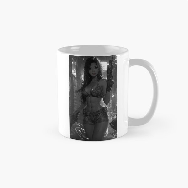 Item preview, Cyberpunk Warrior – Futuristic Female Fighter Digital Art designed and sold by MysticArtisan.