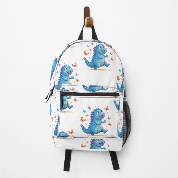 Item preview, Playful Godzilla Chasing Butterflies - Cute Cartoon Design designed and sold by sabily.