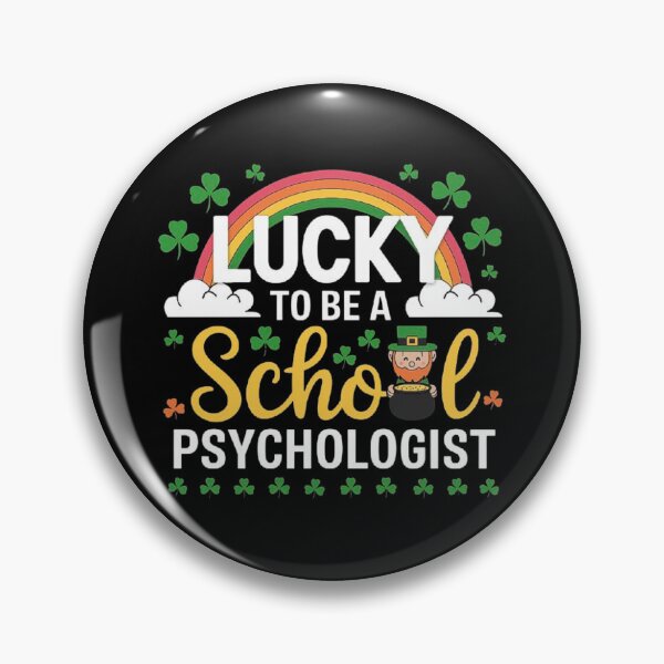 Item preview, Lucky School Psychologist Design with Shamrocks and Rainbow designed and sold by love3617.