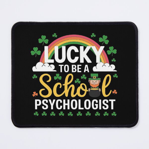 Item preview, Lucky School Psychologist Design with Shamrocks and Rainbow designed and sold by love3617.