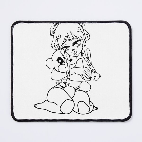 Item preview, Angry anime girl with teddy bear designed and sold by Wynterrbaby.
