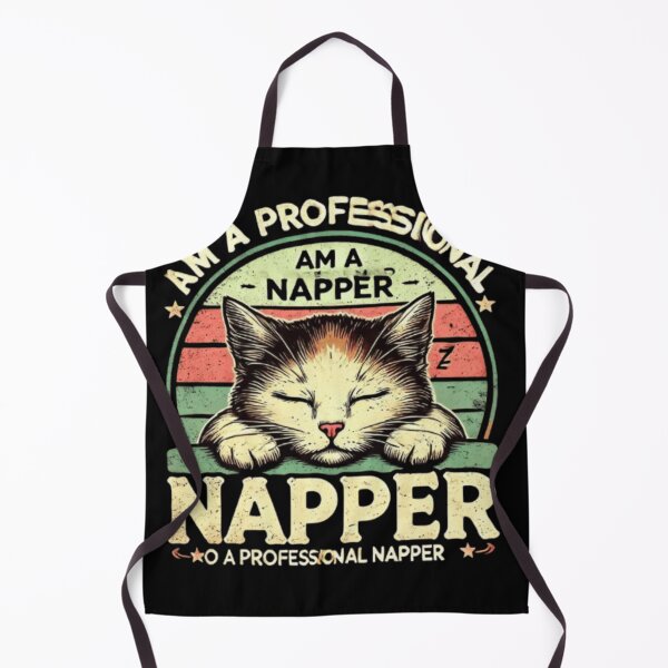 Item preview, Vintage Style Cute Cat Sleeping T-Shirt - "Am a Professional Napper designed and sold by Puppy Paws.