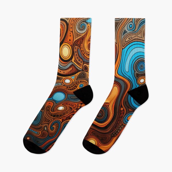 Item preview, Aboriginal Inspired Dot Art - Water Paths designed and sold by GrinGalore.