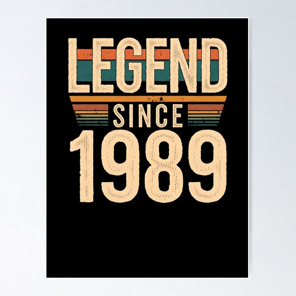 Item preview, Legend Since 1989 - Vintage Retro Design designed and sold by FocusedPatterns.