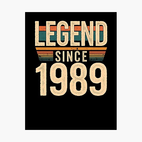 Item preview, Legend Since 1989 - Vintage Retro Design designed and sold by FocusedPatterns.
