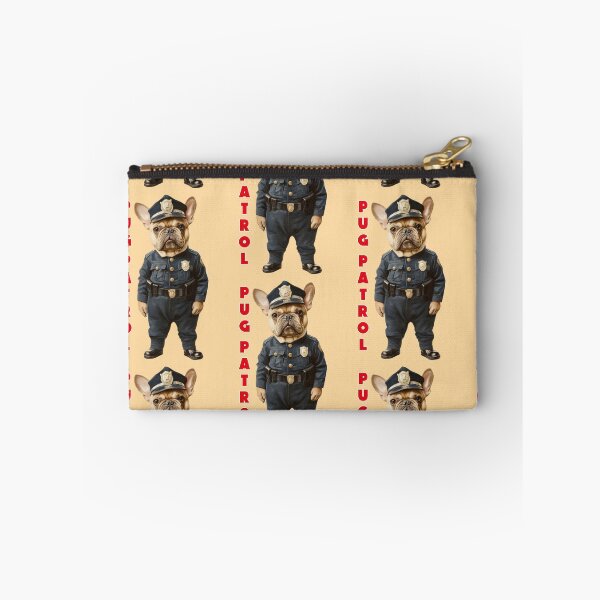 Item preview, funny pug as a policeman designed and sold by Mauswohn.