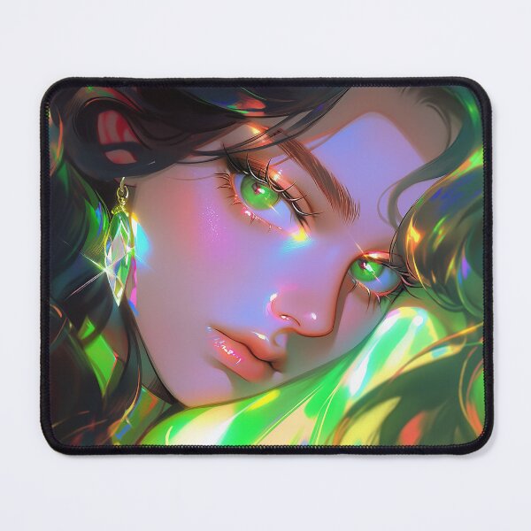 Item preview, Luminous Green Prism Anime Girl designed and sold by bubblegoth.