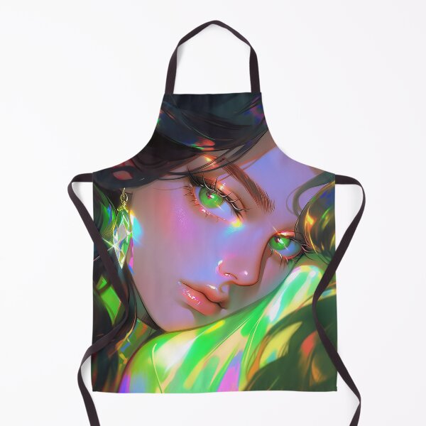 Item preview, Luminous Green Prism Anime Girl designed and sold by bubblegoth.