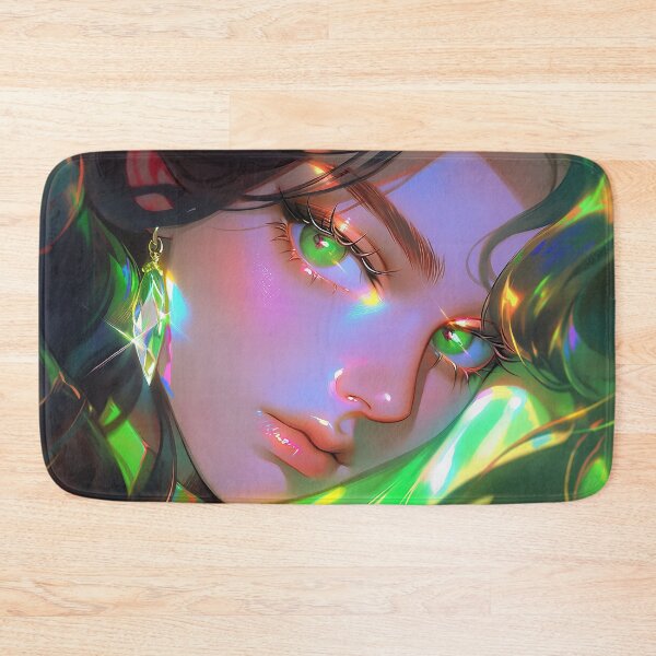 Item preview, Luminous Green Prism Anime Girl designed and sold by bubblegoth.