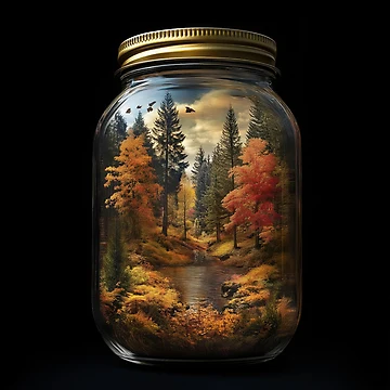 Artwork thumbnail, Autumn In A Jar by Rtymer