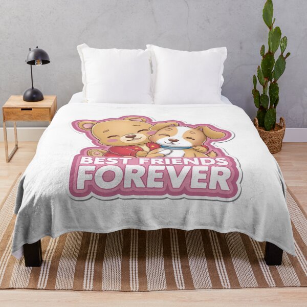 Item preview, Best Friends Forever Sticker – Adorable Bear and Puppy Design designed and sold by Apaisan.