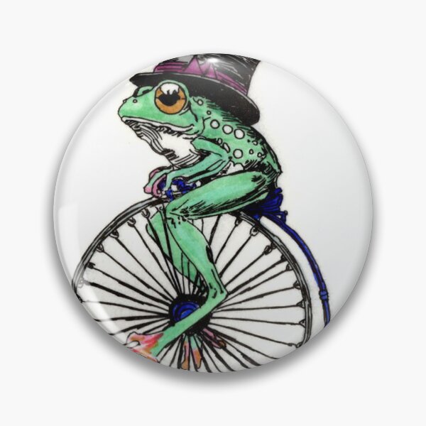 Item preview, Frog on a Pennyfarthing designed and sold by Scribbles & Doodles by Jinx.