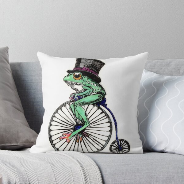 Item preview, Frog on a Pennyfarthing designed and sold by Scribbles & Doodles by Jinx.