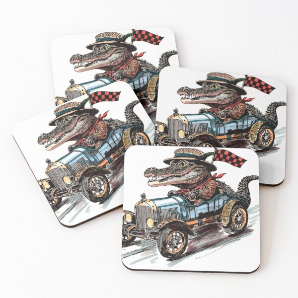 Item preview, Gator in a Racer designed and sold by Scribbles & Doodles by Jinx.