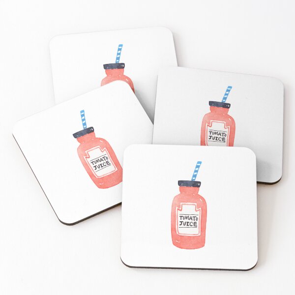 Item preview, Minimalist Watercolor Tomato Juice Illustration – Cute Red Hand-Drawn Art designed and sold by moon9studio.