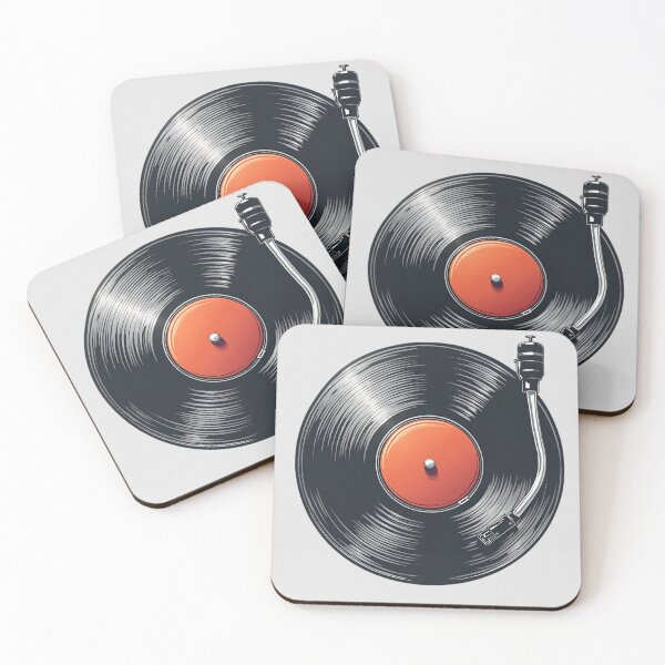 Item preview, Vintage Vinyl Player Retro Music Design designed and sold by Jollys-ArtShop.