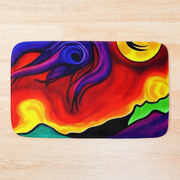 Item preview, Expressionist Artwork: The Strong Sun | Expressionism | Color Art | Psychedelic Artwork designed and sold by UnhingedBird.