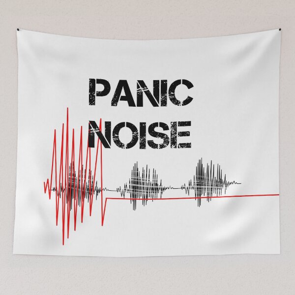 Item preview, PANIC NOISE: A Distressed Soundwave Design, Unique designed and sold by villacreativa.