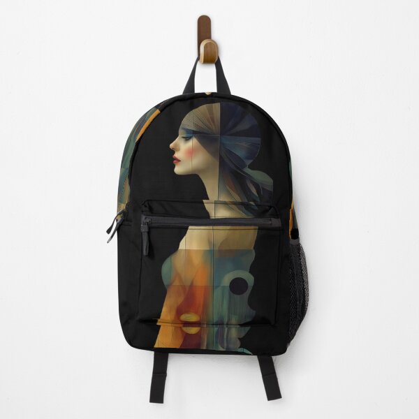 Item preview, 1920's Flapper Girl. Vintage modern with abstract dress. designed and sold by Shoot-The-Moon.