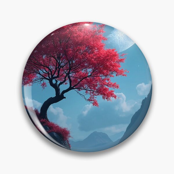 Item preview, Crimson tree under the full moon designed and sold by Turko762.