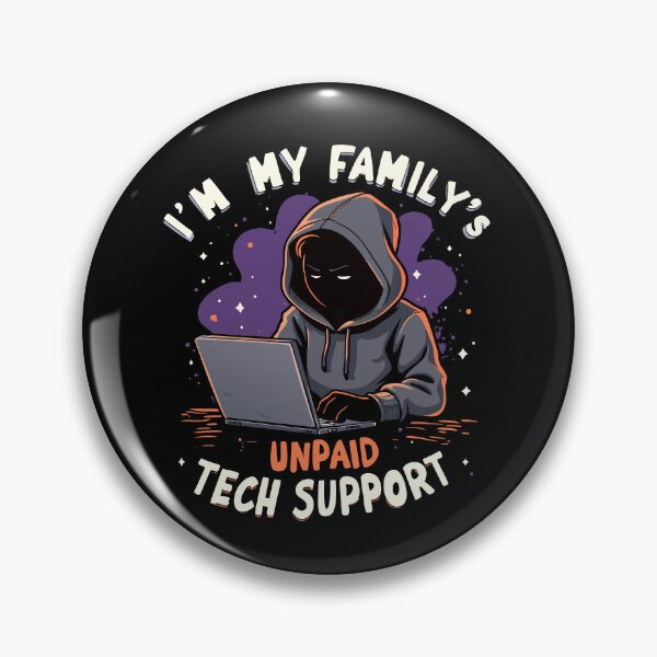 Item preview, I'm My Family's Unpaid Tech Support - Funny Hoodie designed and sold by pixelated_echoes.
