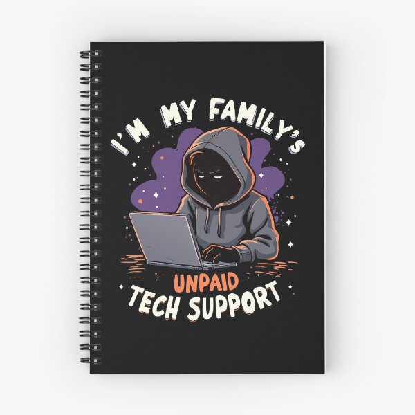Item preview, I'm My Family's Unpaid Tech Support - Funny Hoodie designed and sold by pixelated_echoes.