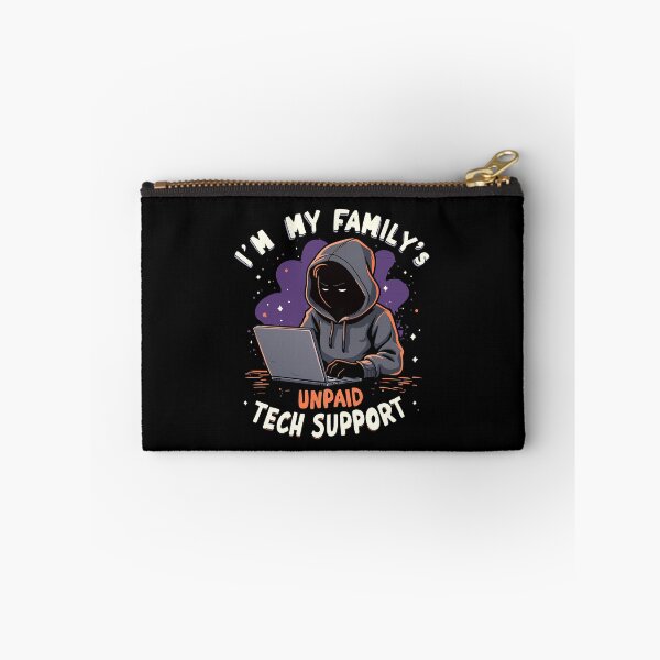 Item preview, I'm My Family's Unpaid Tech Support - Funny Hoodie designed and sold by pixelated_echoes.