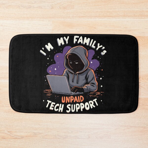 Item preview, I'm My Family's Unpaid Tech Support - Funny Hoodie designed and sold by pixelated_echoes.
