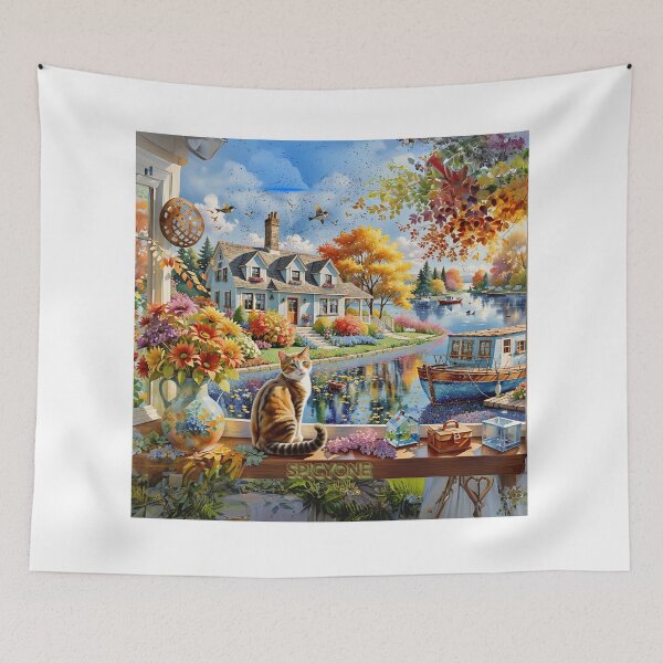 Item preview, Digital Dreamscape of Home and Nature designed and sold by SpicyOne.