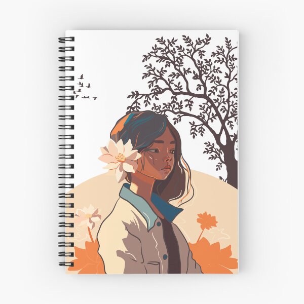 Item preview, Cream and Beige Aesthetic Girl Canvas Print designed and sold by Vanessa Batista.