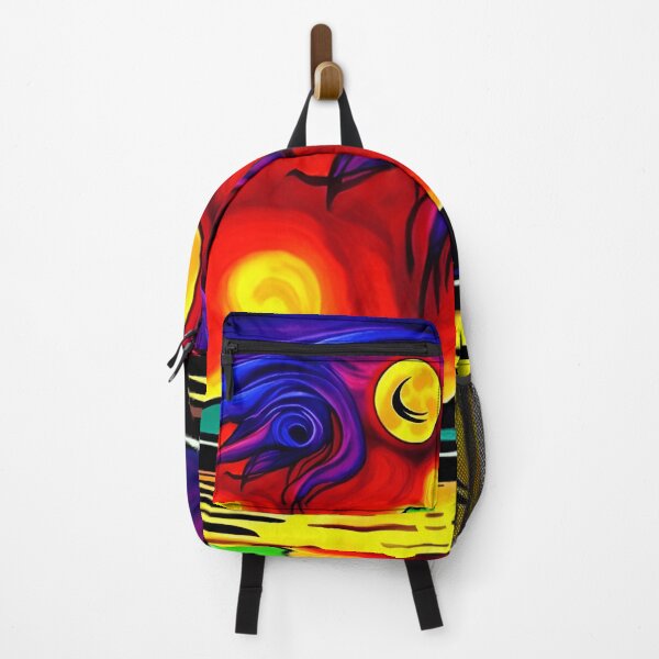 Item preview, Expressionist Artwork: The Strong Sun | Expressionism | Color Art | Psychedelic Artwork designed and sold by UnhingedBird.