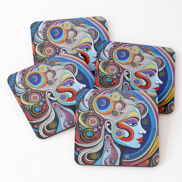 Item preview, Goddess Blue Portrait of a Woman designed and sold by Boxing Kangaroo Retail Company.