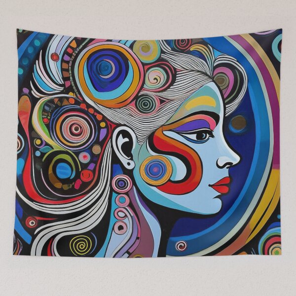 Item preview, Goddess Blue Portrait of a Woman designed and sold by Boxing Kangaroo Retail Company.