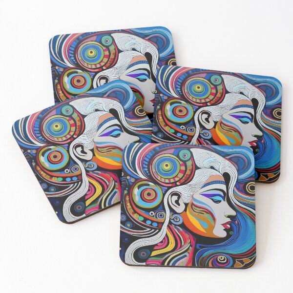 Item preview, Goddess Blue Portrait of a Woman designed and sold by Boxing Kangaroo Retail Company.