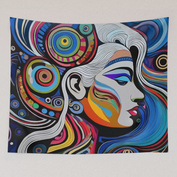 Item preview, Goddess Blue Portrait of a Woman designed and sold by Boxing Kangaroo Retail Company.