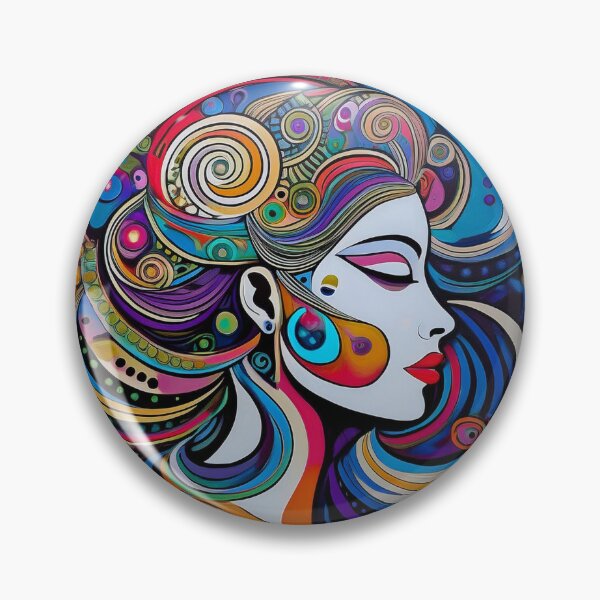 Item preview, Goddess Blue Portrait of a Woman designed and sold by Boxing Kangaroo Retail Company.