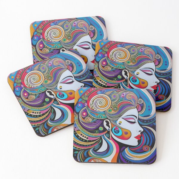 Item preview, Goddess Blue Portrait of a Woman designed and sold by Boxing Kangaroo Retail Company.