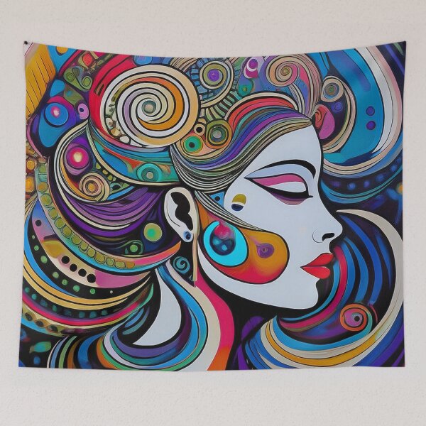 Item preview, Goddess Blue Portrait of a Woman designed and sold by Boxing Kangaroo Retail Company.
