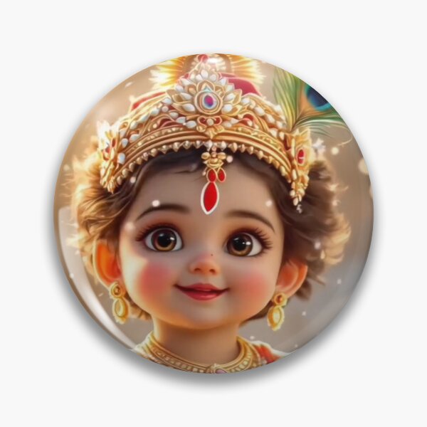 Item preview, Divine Innocence - Baby Krishna Art designed and sold by sweetyrana123.